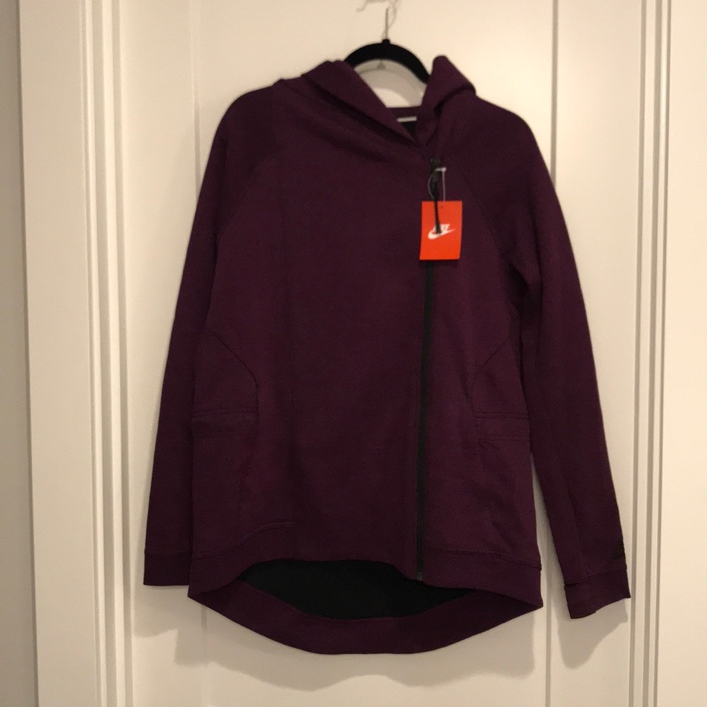 Nike Hi-Lo Asymmetrical Front Zip Tech Fleece